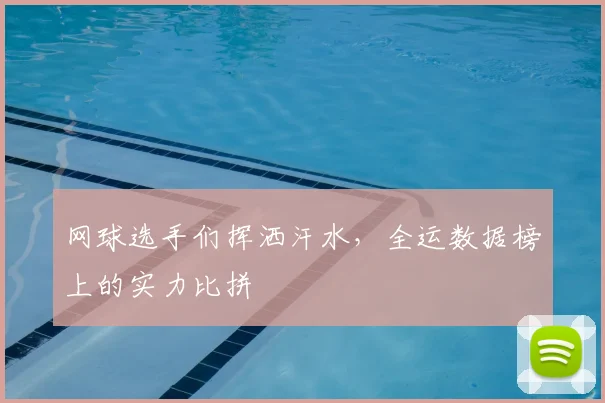 网球选手们挥洒汗水，全运数据榜上的实力比拼